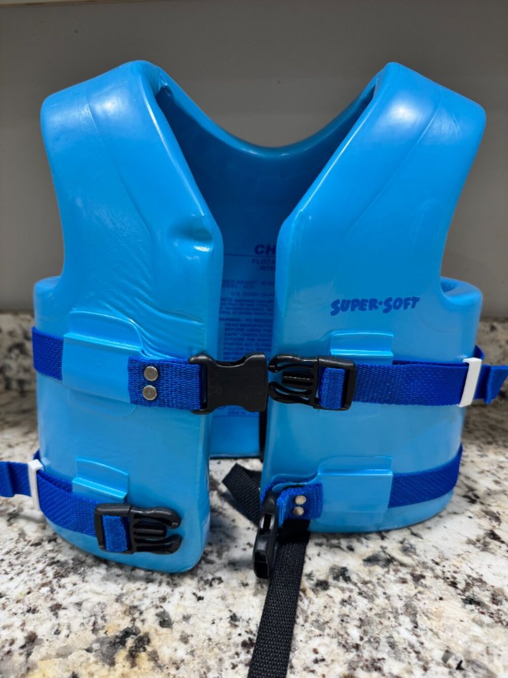 TRC Recreation Super Soft Child Size Small Life Jacket USCG Approved Vinyl Coat - Picture 6 of 6
